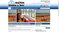 Desktop Screenshot of haltonwindows.ca